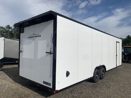New 2026 US Cargo 8.5x28 +3ft v-nose trailer/ 7'6" interior height/ Polycore/ ext tongue - 9990GVW