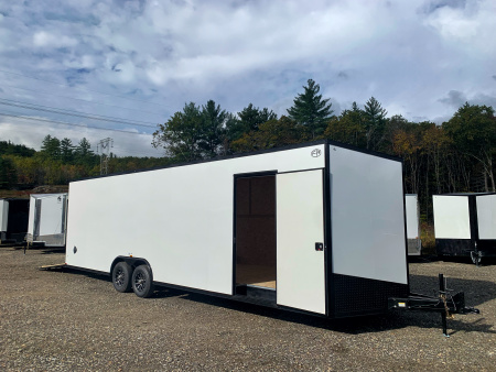 New 2026 US Cargo 8.5x28 +3ft v-nose trailer/ 7'6  interior height/ Polycore/ ext tongue - 9990GVW