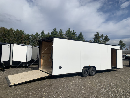 New 2026 US Cargo 8.5x28 +3ft v-nose trailer/ 7'6" interior height/ Polycore/ ext tongue - 9990GVW