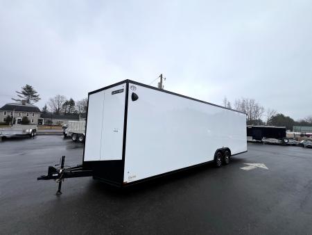 New 2026 US Cargo 8.5x28 +3ft v-nose trailer/ 7'6" interior height/ Polycore/ ext tongue - 9990GVW