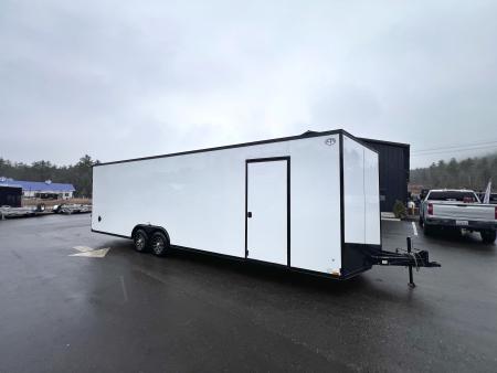 New 2026 US Cargo 8.5x28 +3ft v-nose trailer/ 7'6" interior height/ Polycore/ ext tongue - 9990GVW