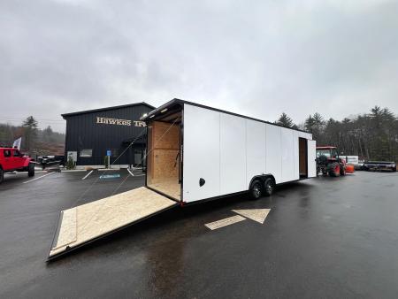 New 2026 US Cargo 8.5x28 +3ft v-nose trailer/ 7'6" interior height/ Polycore/ ext tongue - 9990GVW