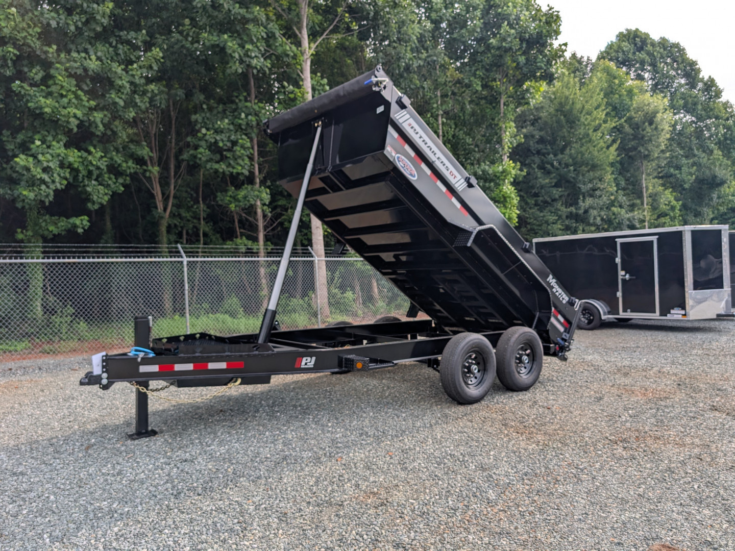 New 2026 PJ Trailers 7X14 DT1 15.4K Low Pro Telescopic Dump Trailer