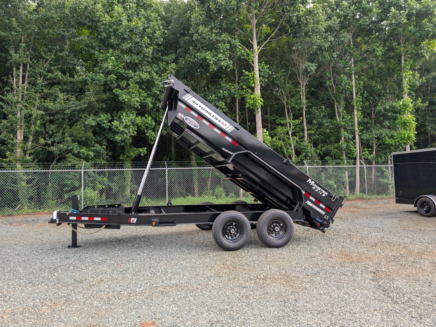 New 2026 PJ Trailers 7X14 DT1 15.4K Low Pro Telescopic Dump Trailer