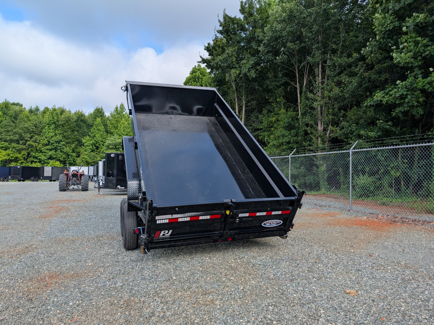 New 2026 PJ Trailers 7X14 DT1 15.4K Low Pro Telescopic Dump Trailer