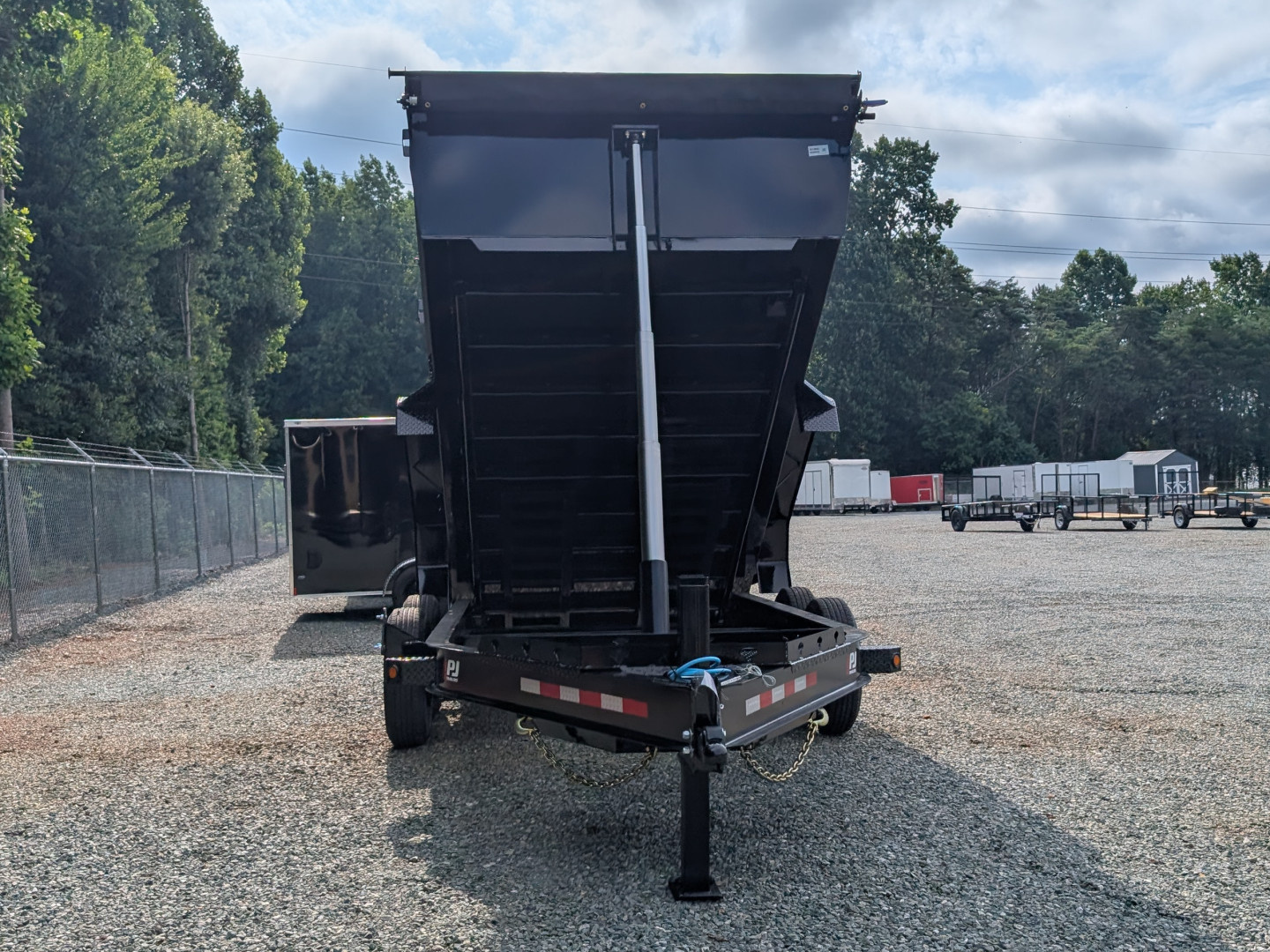 New 2026 PJ Trailers 7X14 DT1 15.4K Low Pro Telescopic Dump Trailer