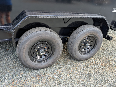 New 2026 PJ Trailers 7X14 DT1 15.4K Low Pro Telescopic Dump Trailer