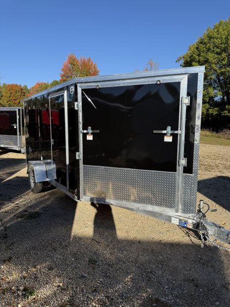 New 2026 Lightning Trailers 7X17 2 PLACE Snowmobile Trailer