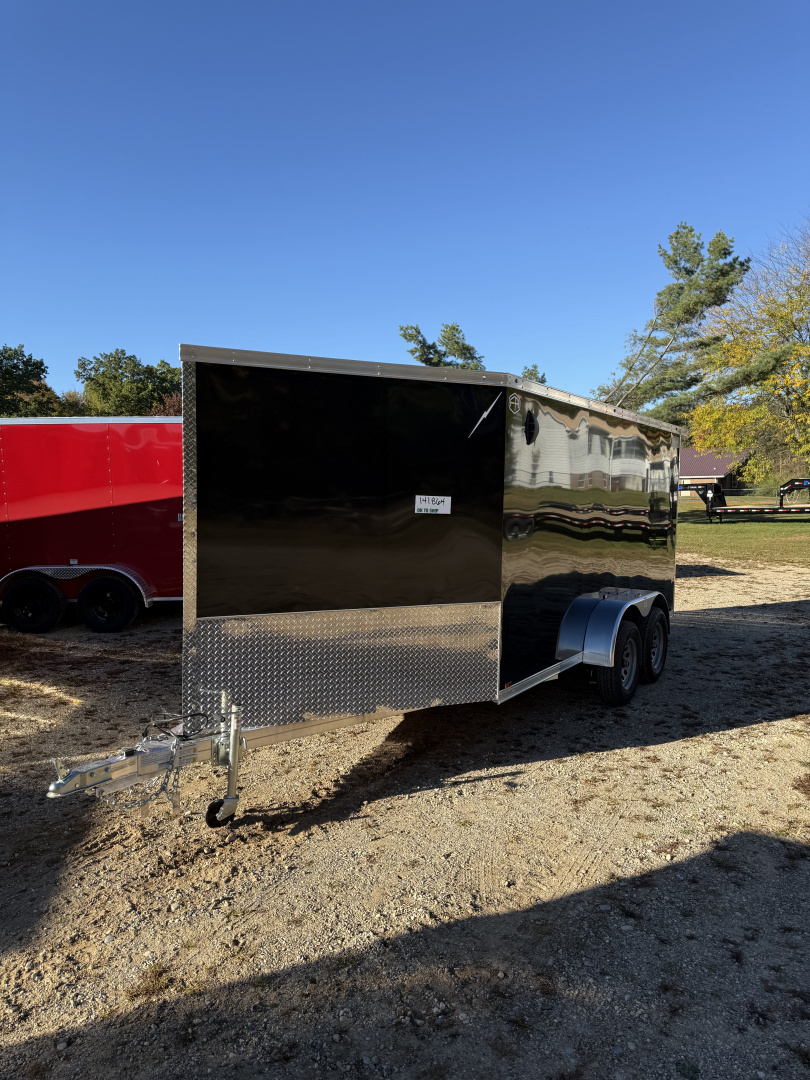 New 2026 Lightning Trailers 7X19 2 PLACE ALL ALUMINUM Snowmobile Trailer