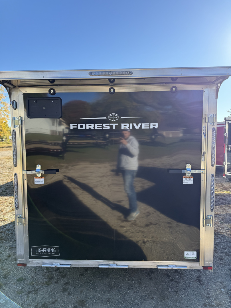 New 2026 Lightning Trailers 7X19 2 PLACE ALL ALUMINUM Snowmobile Trailer