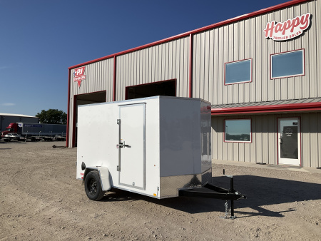 New 2026 Compass 6'x10' Enclosed Cargo Trailer - Indigo DLX
