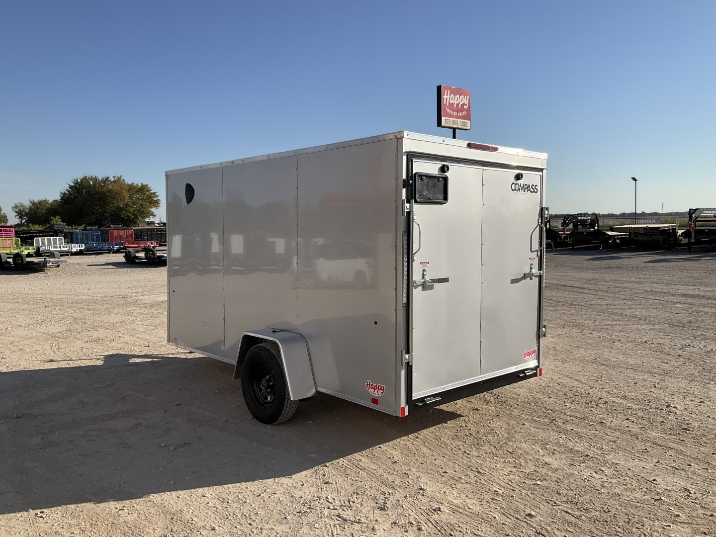 New 2026 Compass 6'x12' Enclosed Cargo Trailer - Indigo DLX