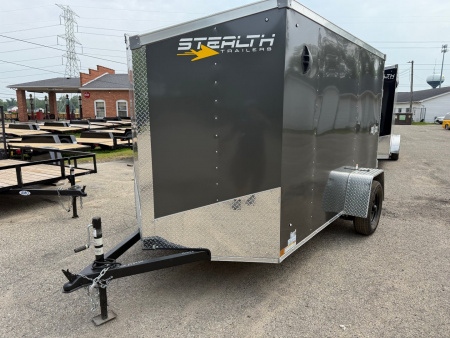 New 2026 6 x 10 Stealth Enclosed Trailer with Ramp