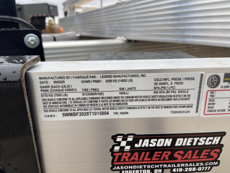 New 2026 Legend Equipment Trailer 20'