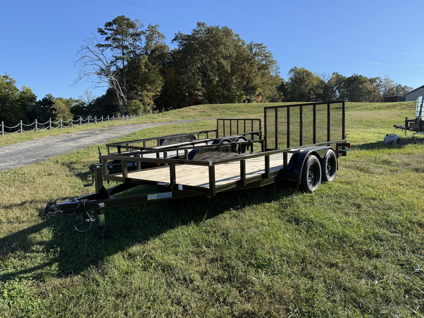 New 2025 P & T Trailers 7k 82X16 TUBE 2 BRAKE TUBE 7K JACK Utility Trailer