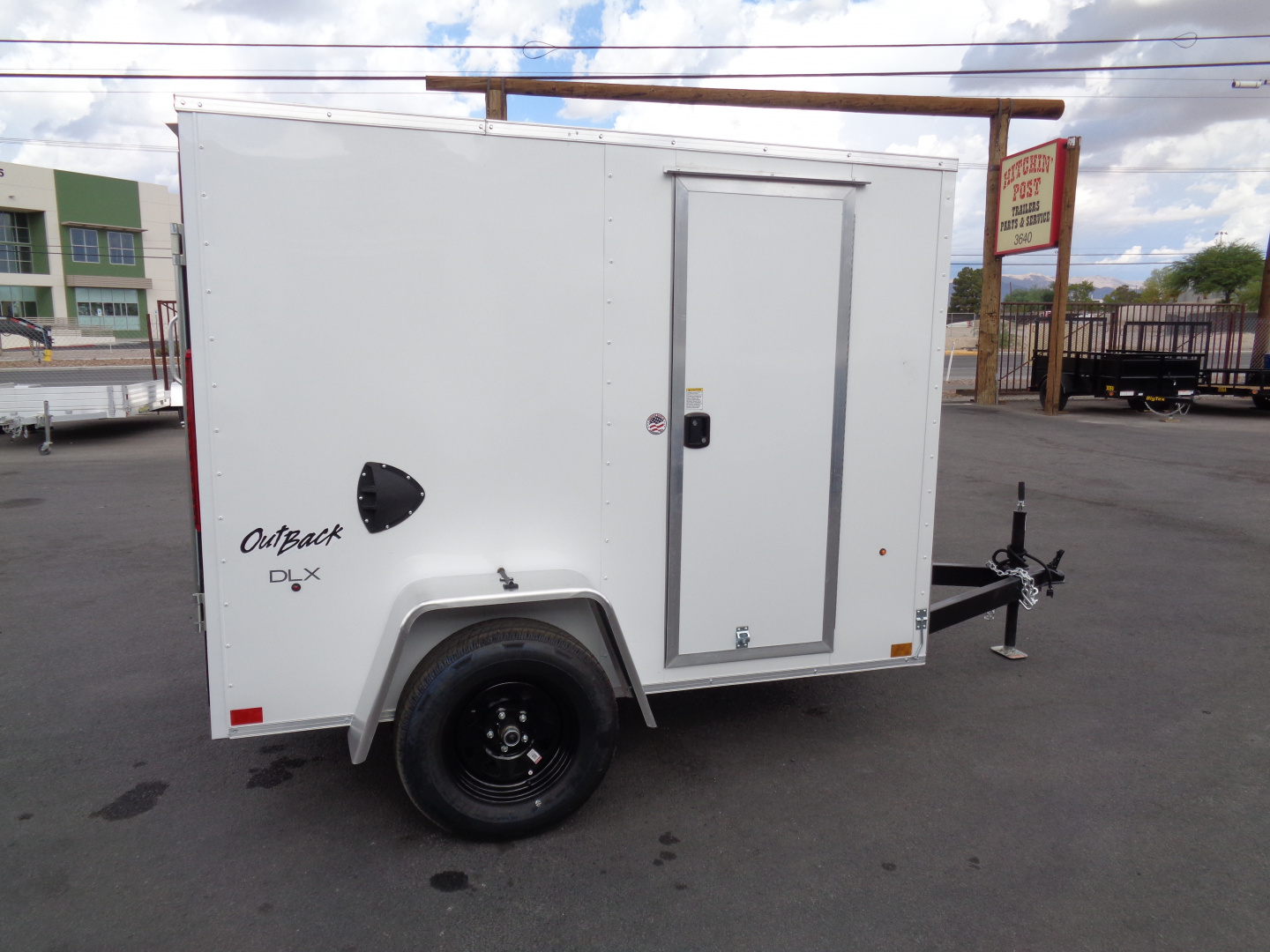 New 2026 Pace American * Out Back DLX * 5x8 V-Nose Single Axel Cargo Trailer w/ Rear Ramp Door