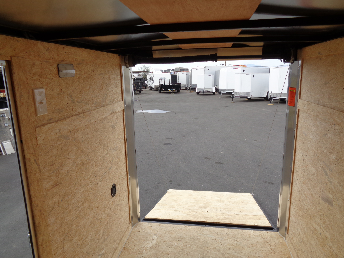 New 2026 Pace American * Out Back DLX * 5x8 V-Nose Single Axel Cargo Trailer w/ Rear Ramp Door