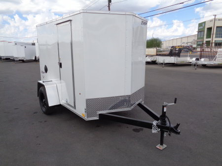 New 2026 Pace American * Out Back DLX * 5x8 V-Nose Single Axel Cargo Trailer w/ Rear Ramp Door
