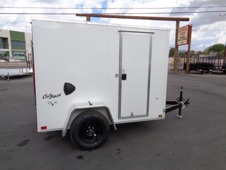 New 2026 Pace American * Out Back DLX * 5x8 V-Nose Single Axel Cargo Trailer w/ Rear Ramp Door