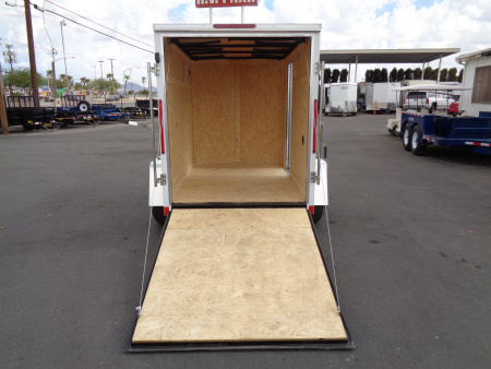 New 2026 Pace American * Out Back DLX * 5x8 V-Nose Single Axel Cargo Trailer w/ Rear Ramp Door