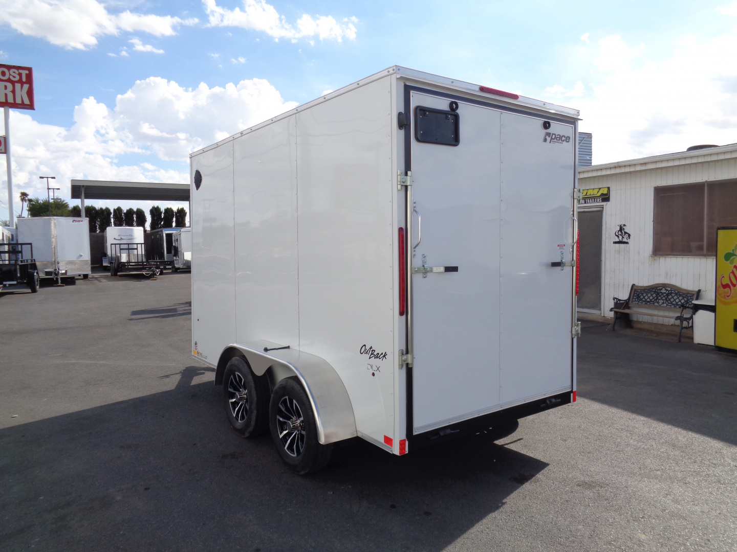 New 2026 Pace American 6x12 - Out Back DLX - V-Nose Tandem Axle 7k Cargo Trailer