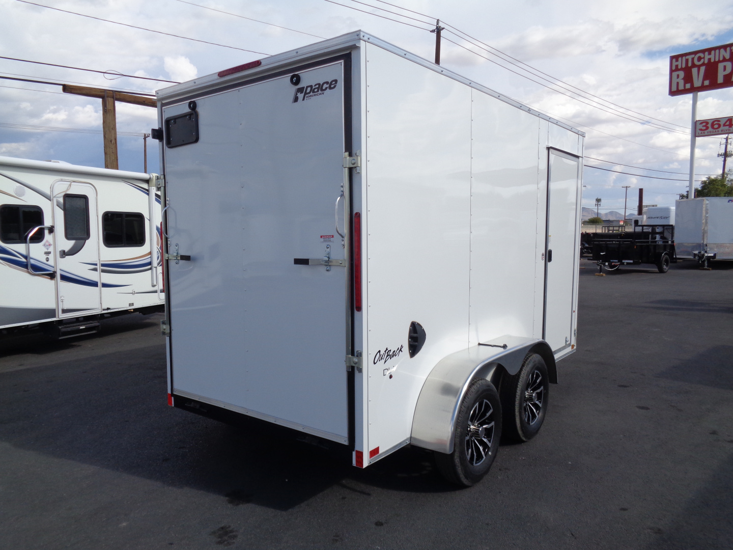 New 2026 Pace American 6x12 - Out Back DLX - V-Nose Tandem Axle 7k Cargo Trailer
