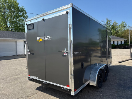 New 2026 Stealth 7 X 16 Cargo / Enclosed Trailer with Ramp and 7ft interior Height - UPGRADES