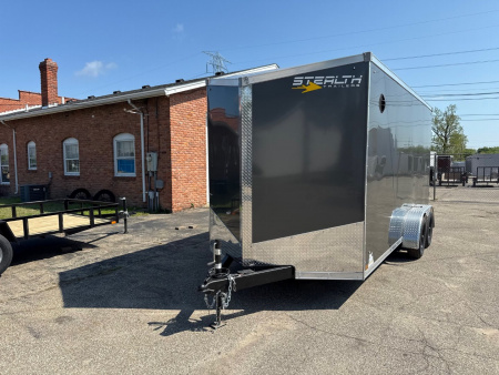 New 2026 Stealth 7 X 16 Cargo / Enclosed Trailer with Ramp and 7ft interior Height - UPGRADES