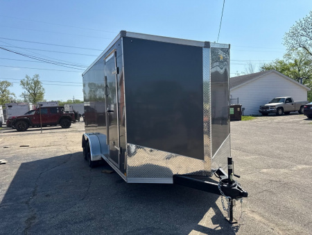 New 2026 Stealth 7 X 16 Cargo / Enclosed Trailer with Ramp and 7ft interior Height - UPGRADES