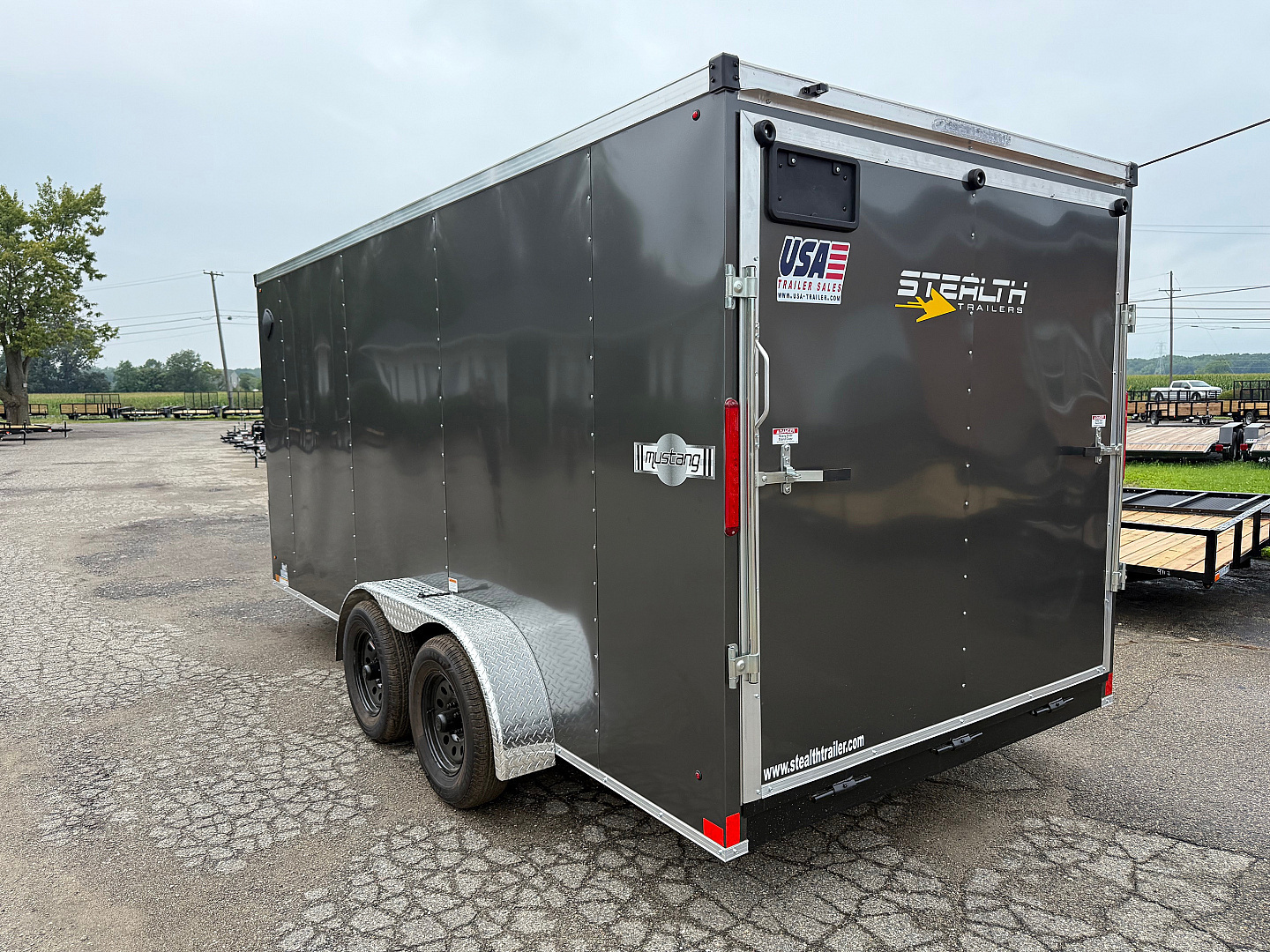 New 2025 Stealth 7 X 16 Cargo / Enclosed Trailer with Ramp Door and 6ft 6in interior Height