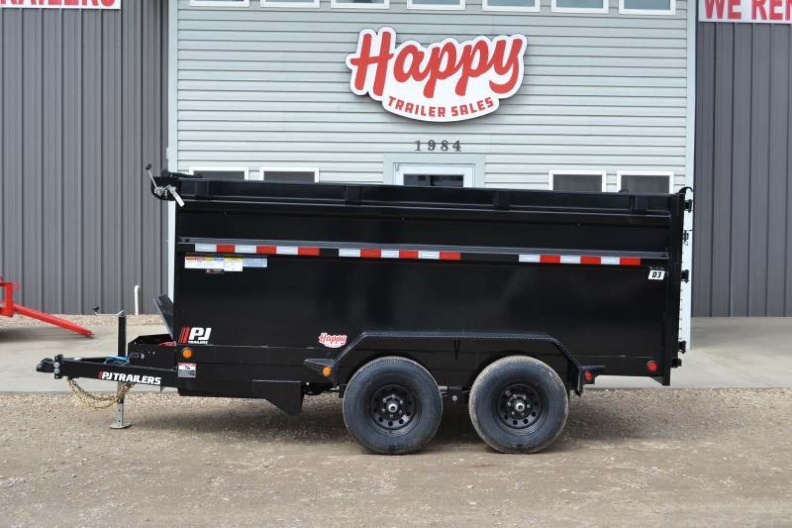 New 2026 PJ 72"x12' BP Tandem Axle Dump w/ 48" Sides – D3