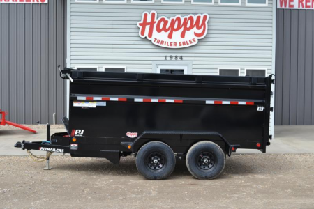 New 2026 PJ 72 x12' BP Tandem Axle Dump w/ 48  Sides – D3