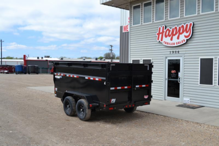 New 2026 PJ 72"x12' BP Tandem Axle Dump w/ 48" Sides – D3