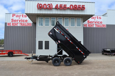 New 2026 PJ 72"x12' BP Tandem Axle Dump w/ 48" Sides – D3