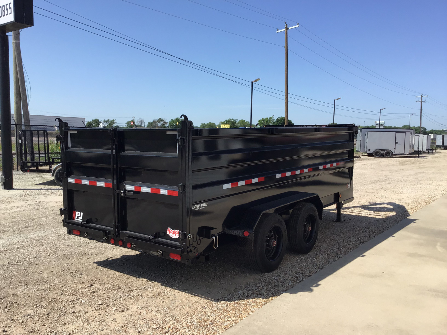 New 2026 PJ 82"x16' GN Tandem Axle HD Low Pro Dump w/ 48" Sides – DE