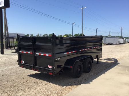 New 2026 PJ 82"x16' GN Tandem Axle HD Low Pro Dump w/ 48" Sides – DE