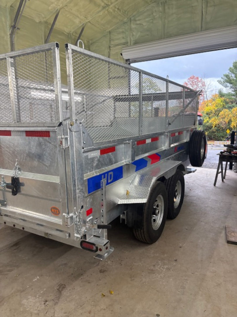New 2026 K-Trail Galvanized D82" X 14'-14K GVW -- HD Dump Trailer