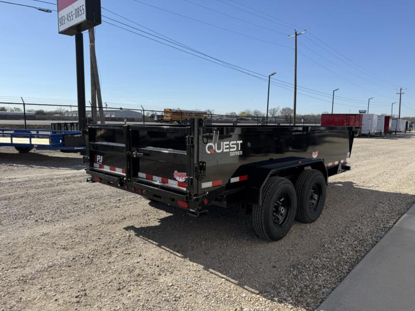 New 2026 PJ 83"x14' BP Tandem Axle Dump w/ 24" Sides – D7