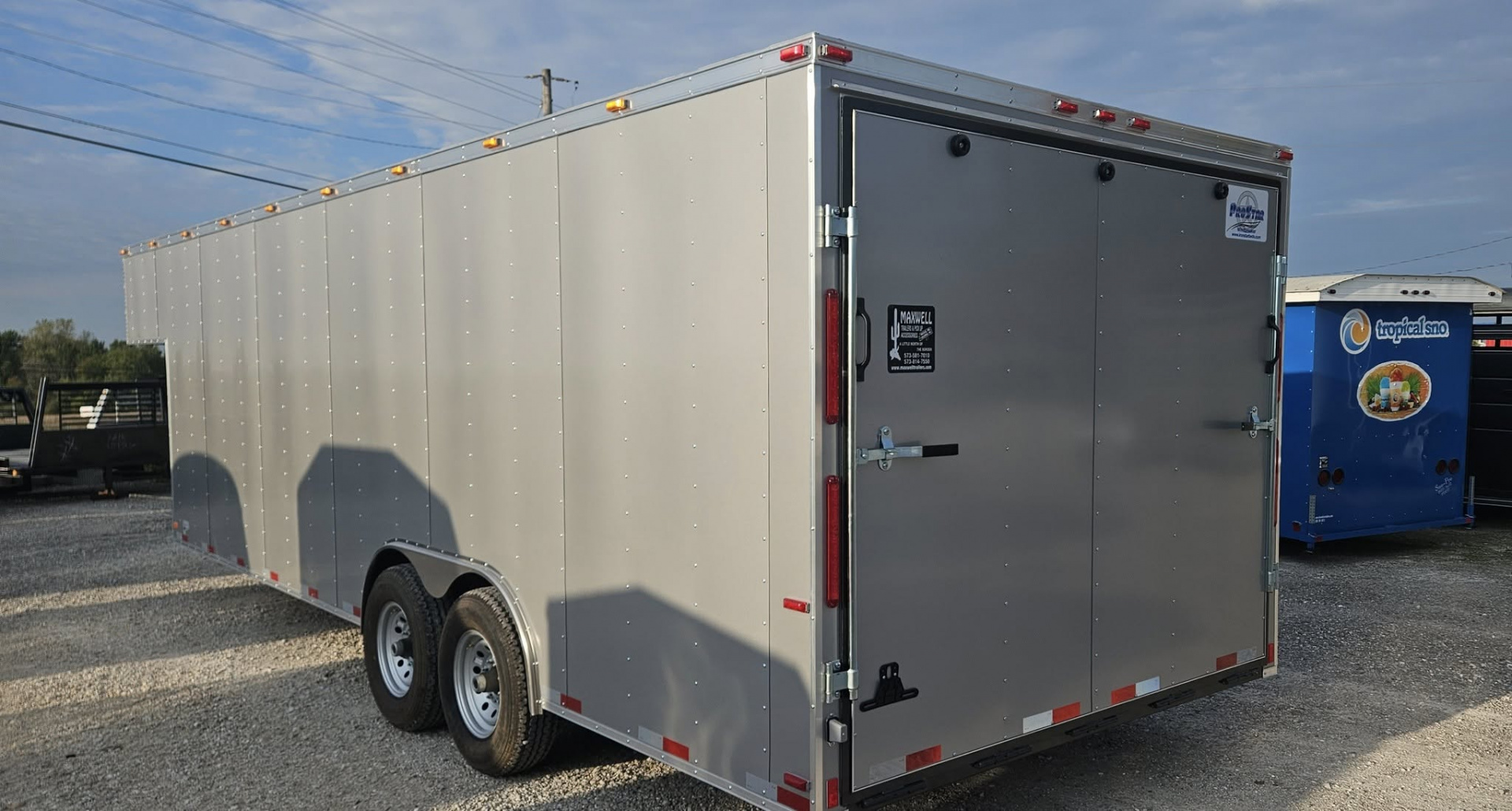 New 2026 Maxwell 24' Gooseneck Cargo / Enclosed Trailer
