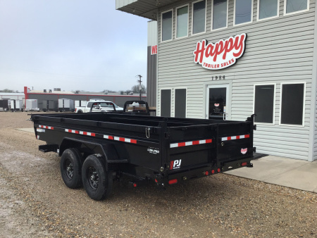 New 2026 PJ 83"x16' BP Tandem Axle Low Pro Dump w/ 24" Sides – DL