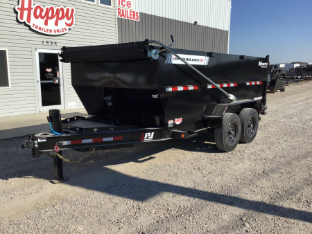 New 2026 PJ 83 x14' BP Tandem Axle Low Pro Telescopic Dump w/ 48  Sides – DT Voyager Package