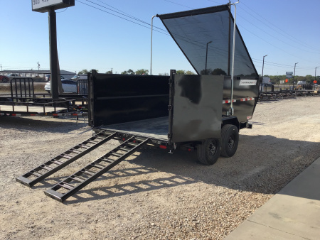 New 2026 PJ 83"x14' BP Tandem Axle Low Pro Telescopic Dump w/ 48" Sides – DT Voyager Package