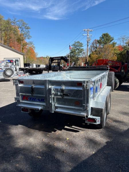 New 2026 K-Trail Galvanized SS 5 x 10 7K GVW Dump Trailer