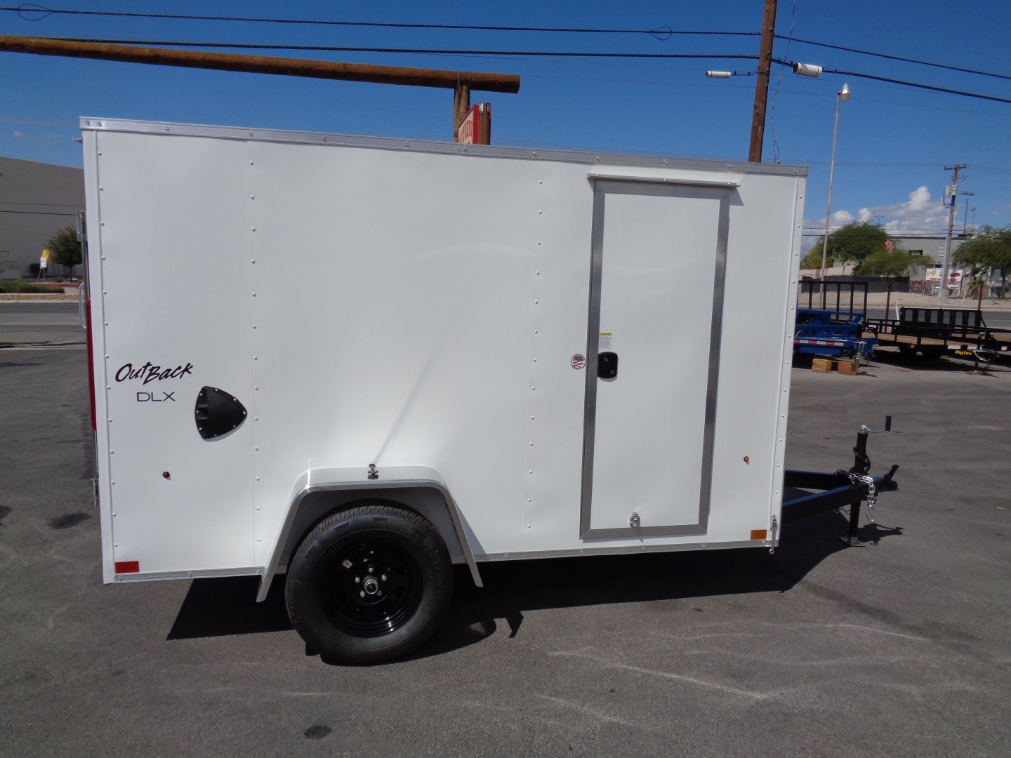 New 2026 Pace American 5x10 - Outback DLX - V-Nose Single Axle Cargo Trailer
