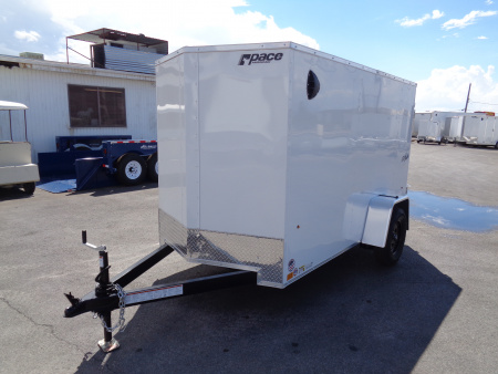 New 2026 Pace American 5x10 - Outback DLX - V-Nose Single Axle Cargo Trailer