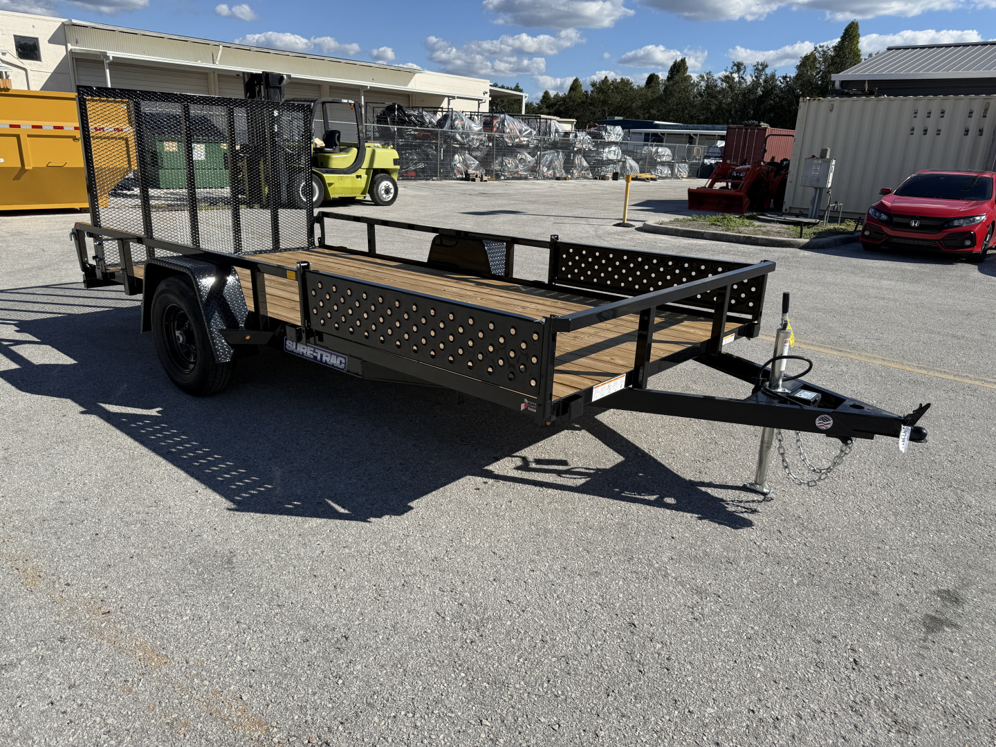 New 2026 Sure-Trac 7x14 ATV Tube Top 5K W/ Brakes Utility Trailer