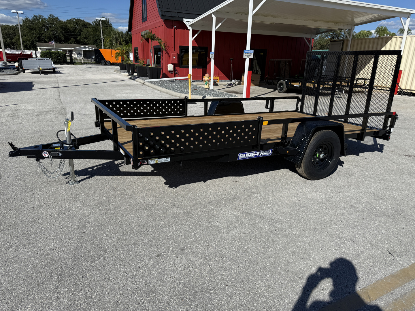 New 2026 Sure-Trac 7x14 ATV Tube Top 5K W/ Brakes Utility Trailer