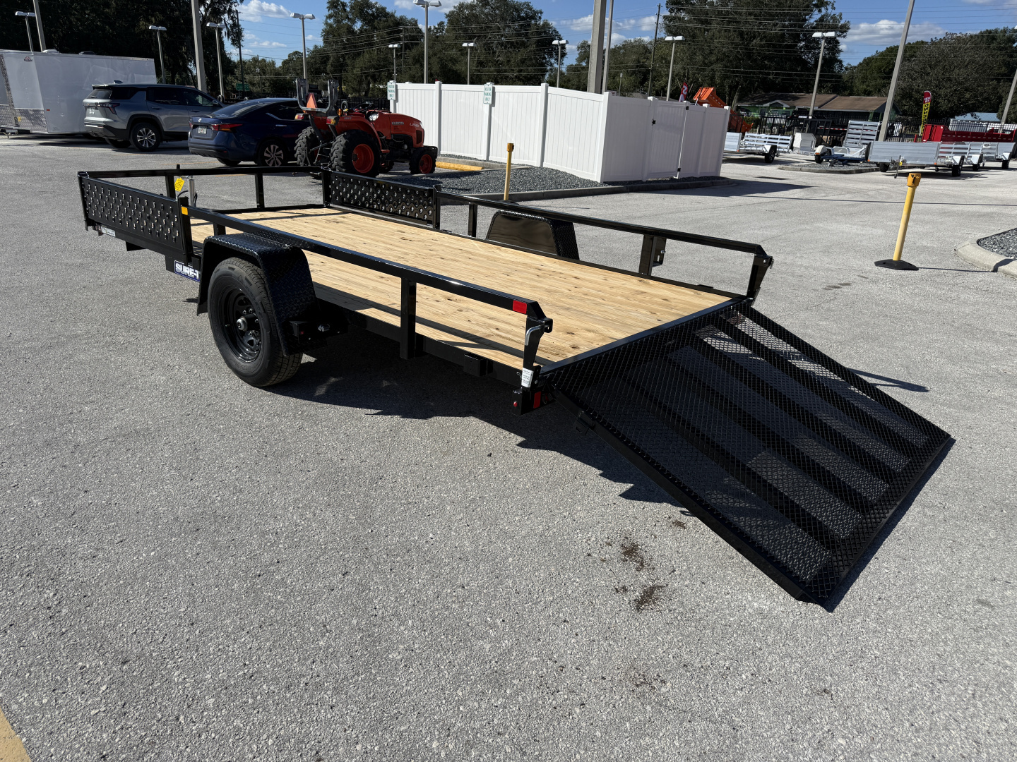 New 2026 Sure-Trac 7x14 ATV Tube Top 5K W/ Brakes Utility Trailer