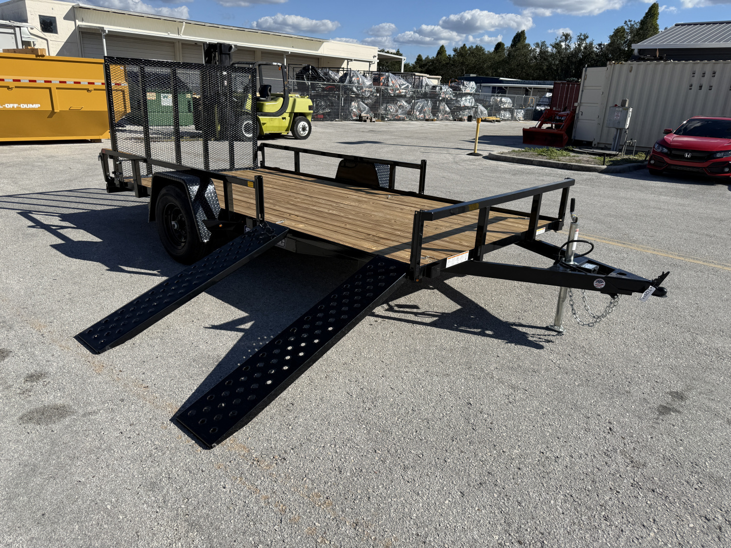 New 2026 Sure-Trac 7x14 ATV Tube Top 5K W/ Brakes Utility Trailer