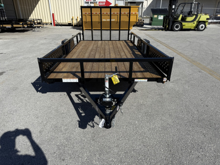 New 2026 Sure-Trac 7x14 ATV Tube Top 5K W/ Brakes Utility Trailer